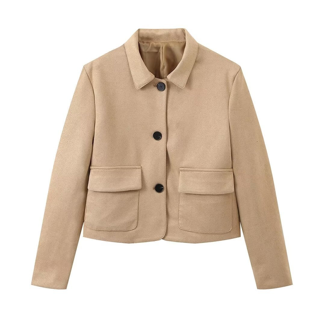 Veste Élégance Rétro à Revers – Style Polyvalent et Chic - Reflet Paris