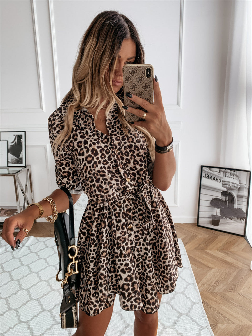Robe Femme Casual Vintage – Robe Décontractée Imprimée - Reflet Paris