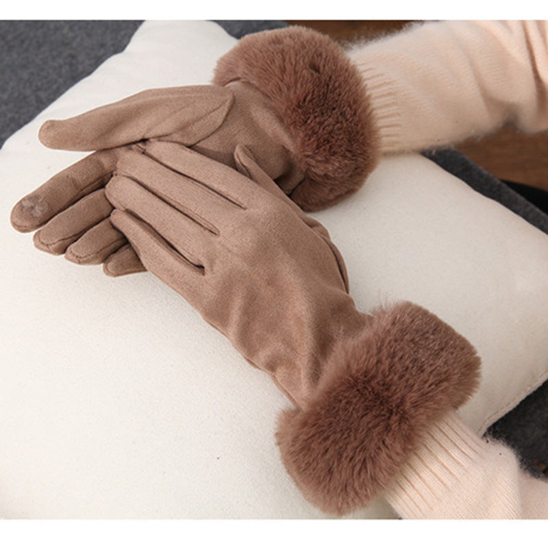 Cotton Touch Screen Finger Gloves