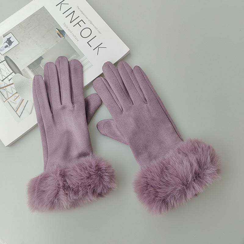 Cotton Touch Screen Finger Gloves