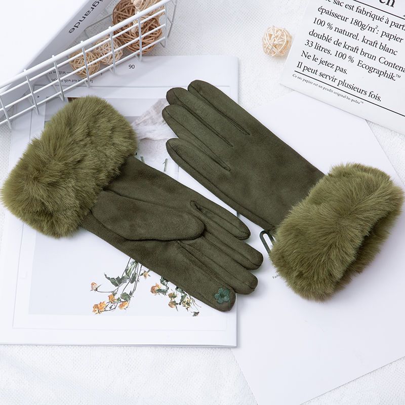 Cotton Touch Screen Finger Gloves