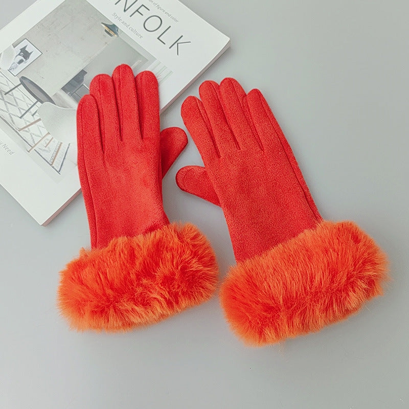 Cotton Touch Screen Finger Gloves