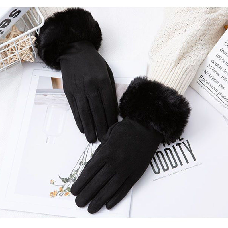 Cotton Touch Screen Finger Gloves