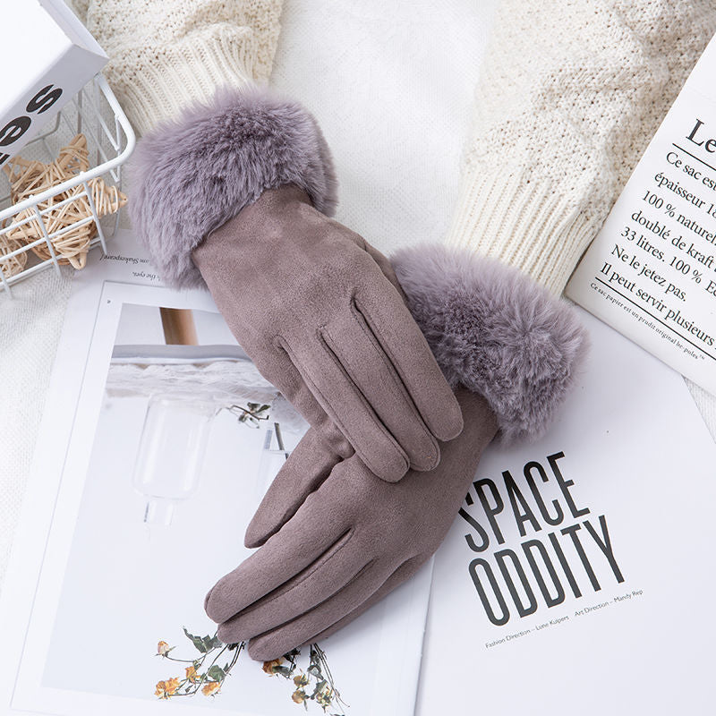 Cotton Touch Screen Finger Gloves