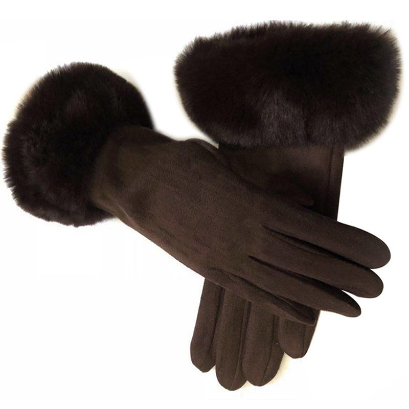 Cotton Touch Screen Finger Gloves
