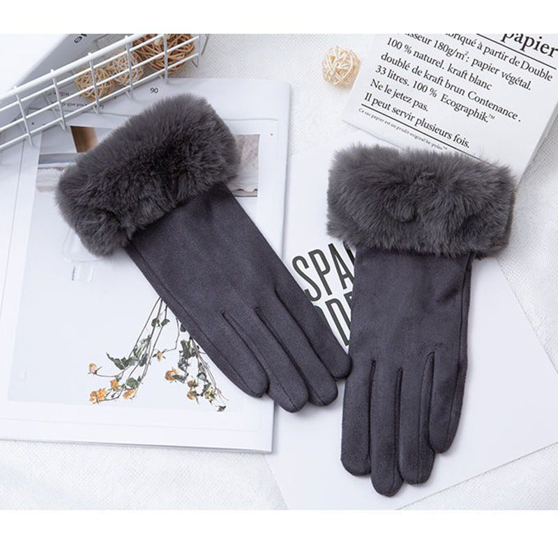 Cotton Touch Screen Finger Gloves