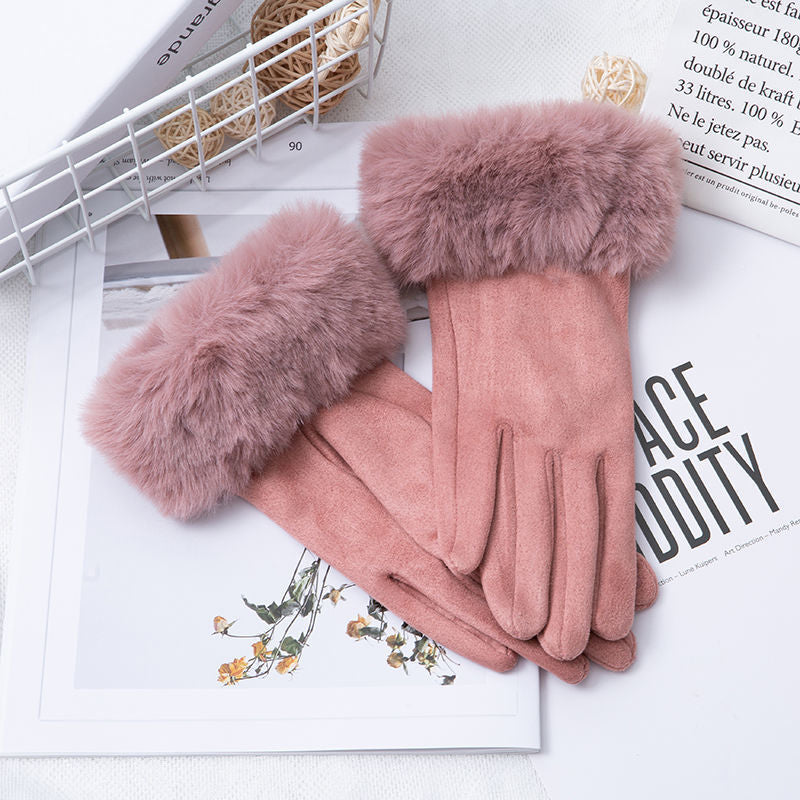 Cotton Touch Screen Finger Gloves