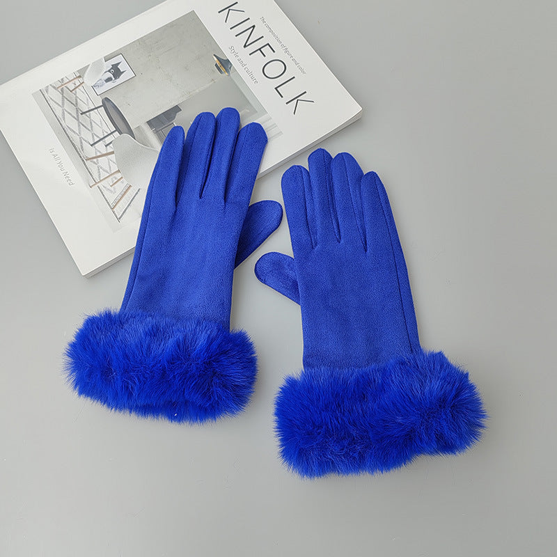 Cotton Touch Screen Finger Gloves