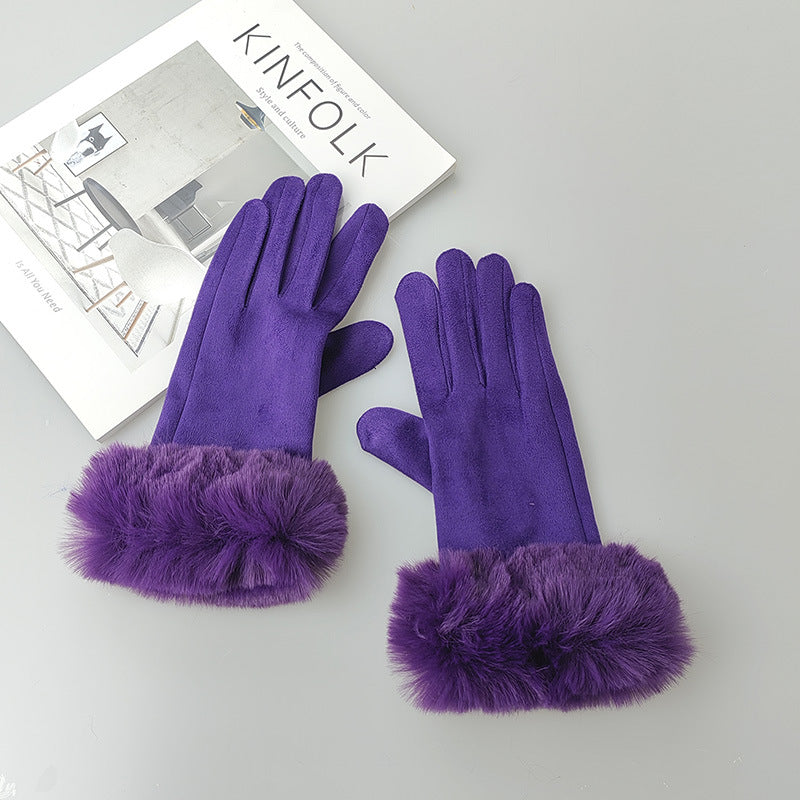 Cotton Touch Screen Finger Gloves