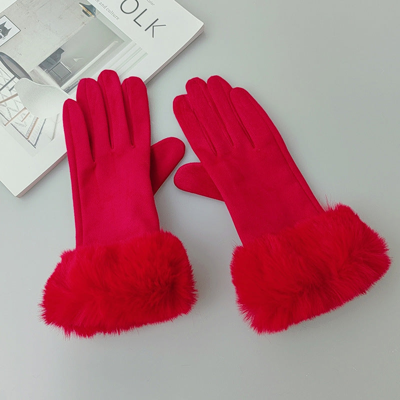 Cotton Touch Screen Finger Gloves