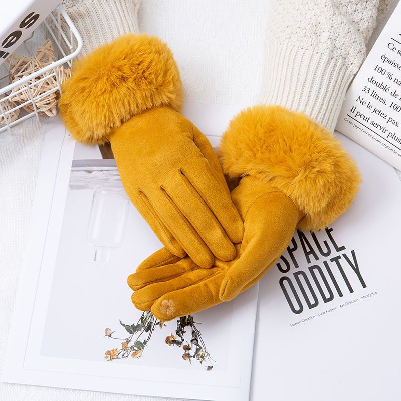 Cotton Touch Screen Finger Gloves