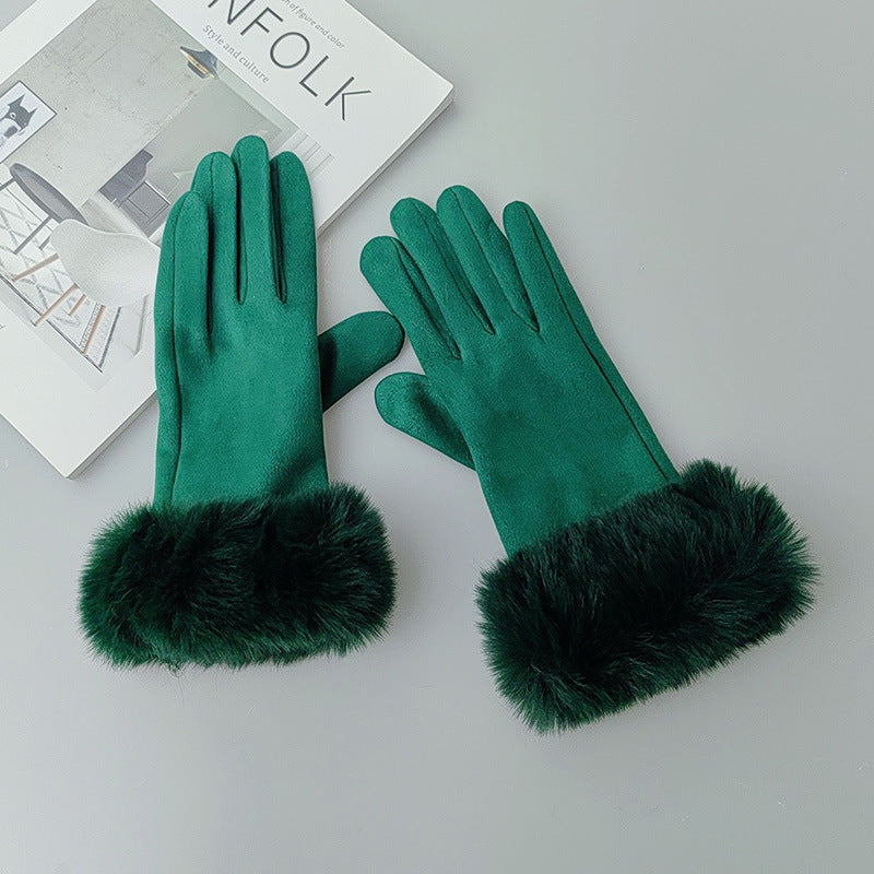 Cotton Touch Screen Finger Gloves