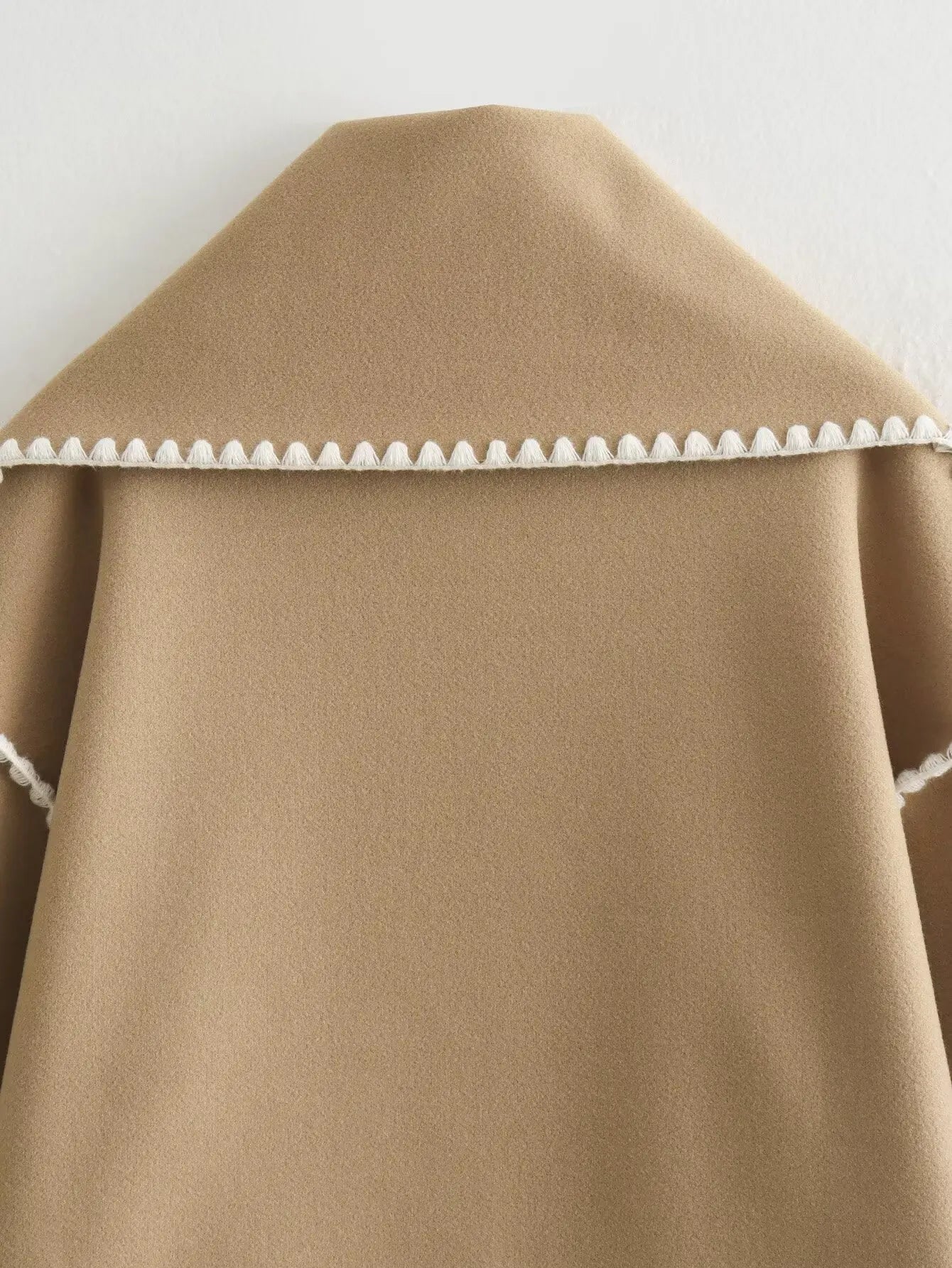 Manteau Décontracté en Laine avec Col Écharpe – Élégance Tout en Confort - Reflet Paris
