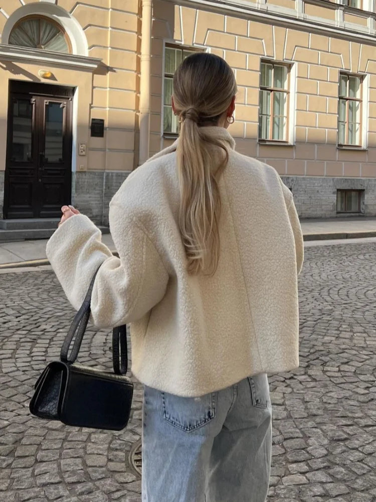 ChicLuxe™ - Veste en Laine d'Agneau - Reflet Paris