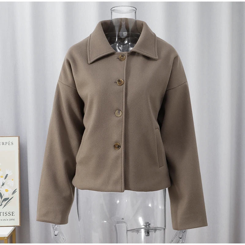 Veste en Laine à Col Revers – Élégance et Polyvalence - Reflet Paris