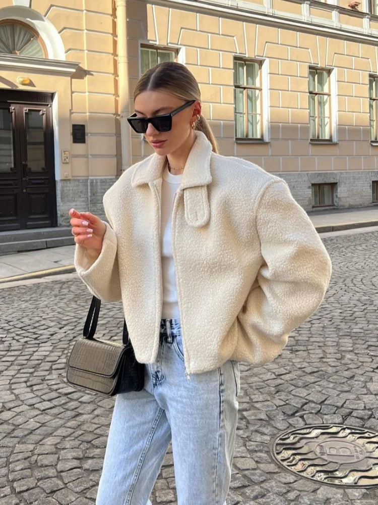 ChicLuxe™ - Veste en Laine d'Agneau - Reflet Paris
