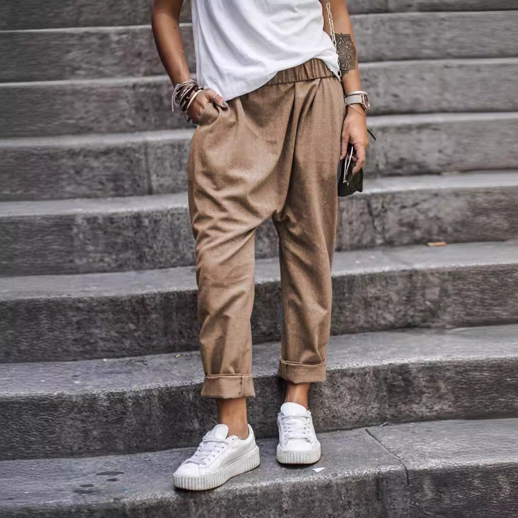 Urban Luxe Distressed Harem Pants™