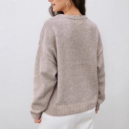 Casual Knit Pullover Jumper