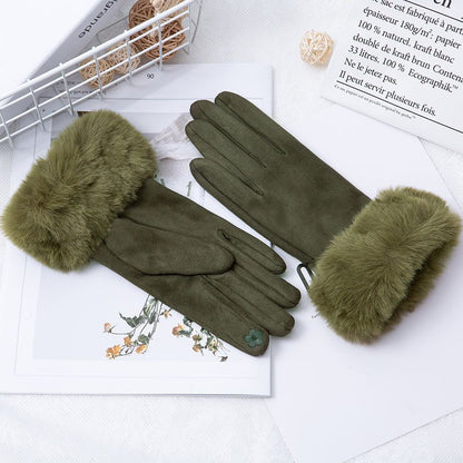 Cotton Touch Screen Finger Gloves